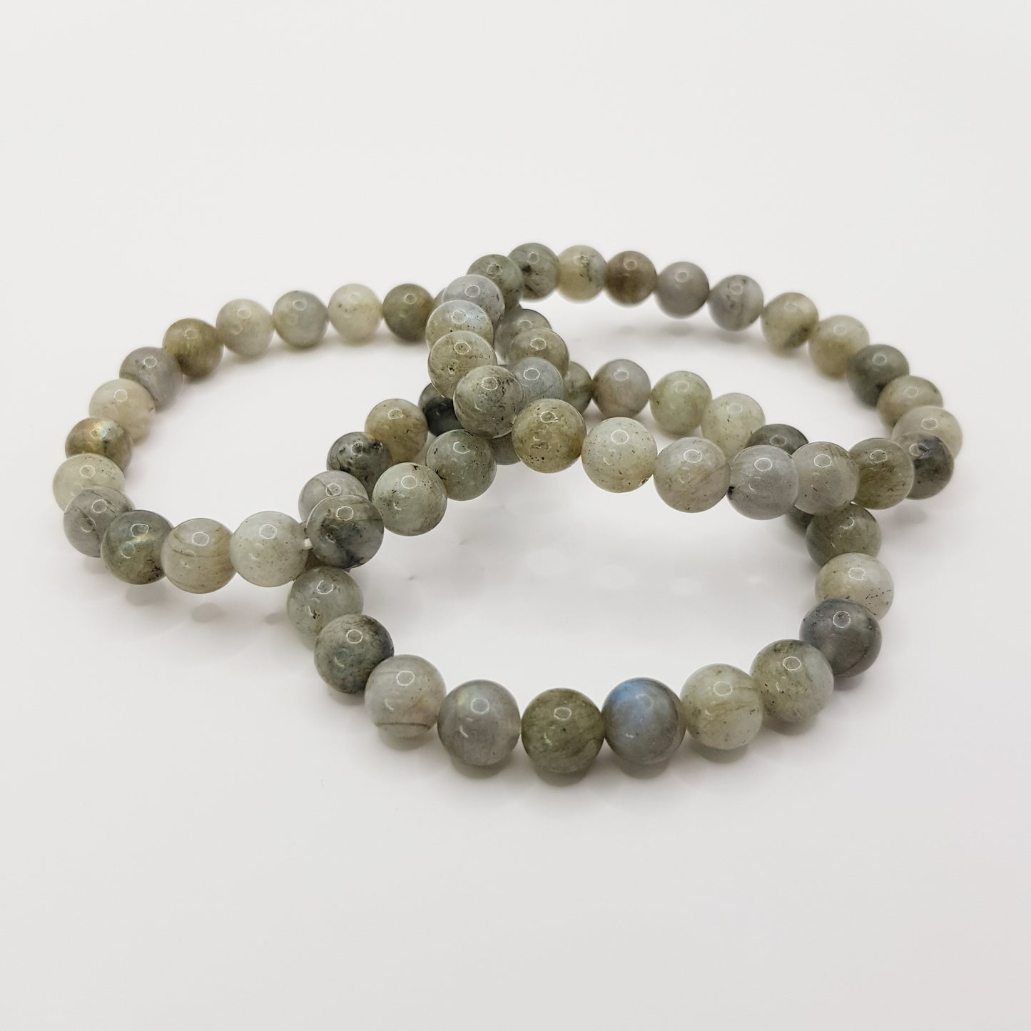 Bracelet en perles de labradorite - 8 mm