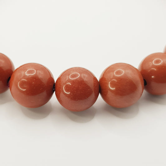 Roter Jaspis Perlenarmband - 8mm