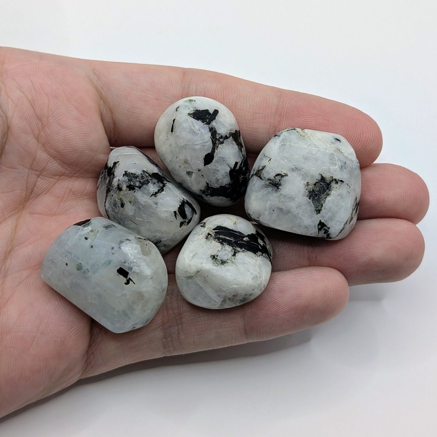 Rainbow Moonstone Tumbled Stone - 20-30mm