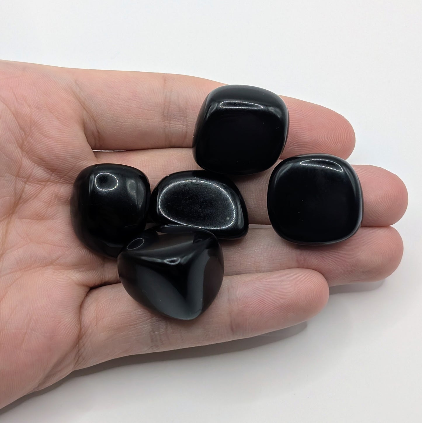 Obsidienne noire roulée - 20-30mm