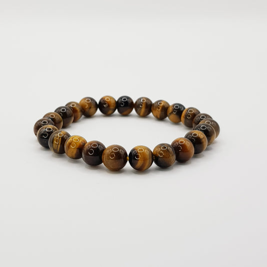 Gelber Tigerauge Perlenarmband - 8mm