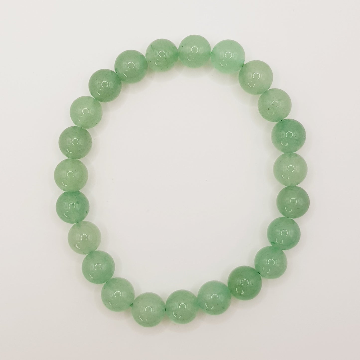 Green Aventurine Beaded Bracelet - 8mm