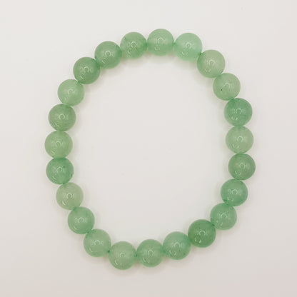 Green Aventurine Beaded Bracelet - 8mm