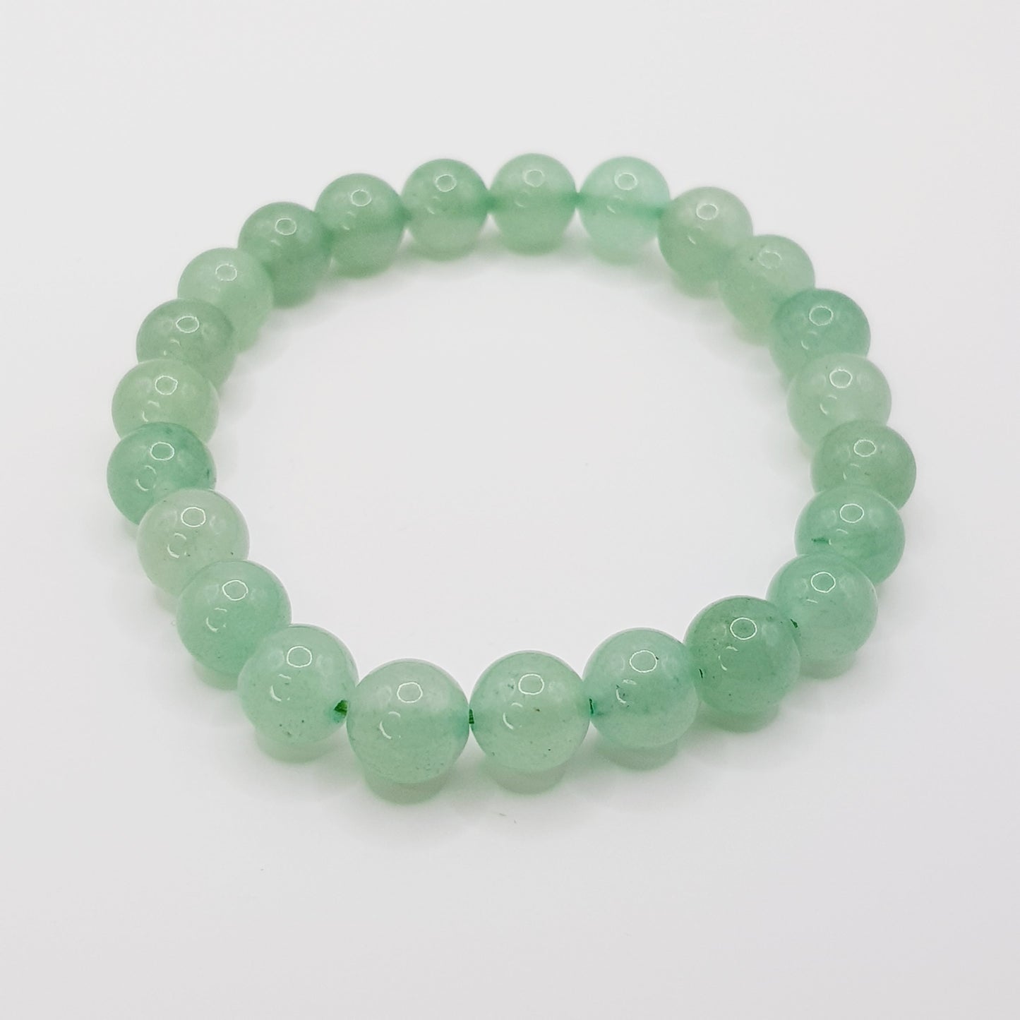 Green Aventurine Beaded Bracelet - 8mm