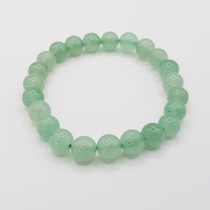 Green Aventurine Beaded Bracelet - 8mm