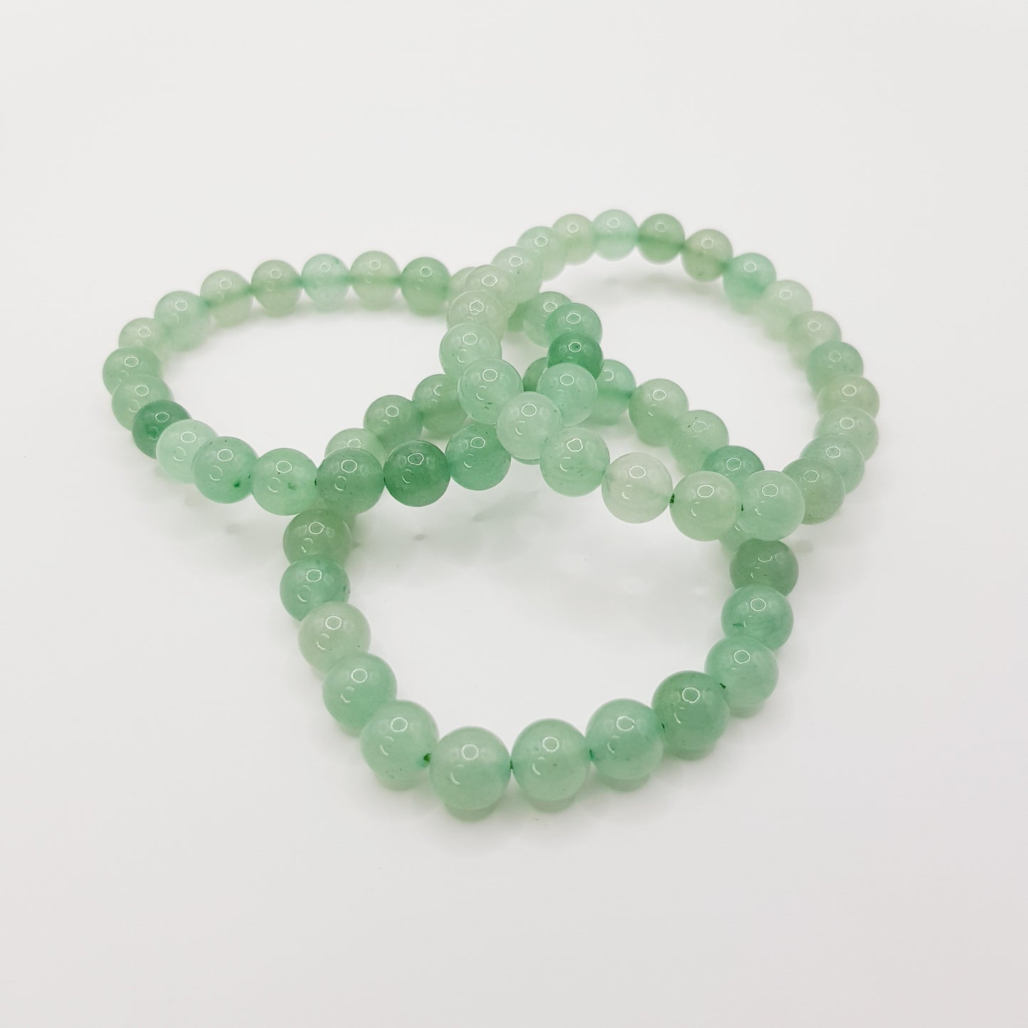 Green Aventurine Beaded Bracelet - 8mm