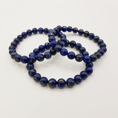 Lapis Lazuli Bead Bracelet - 8mm