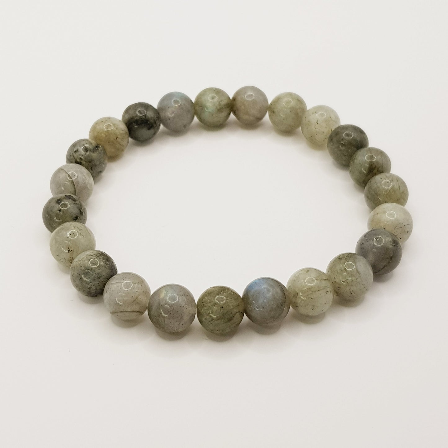 Bracelet en perles de labradorite - 8 mm