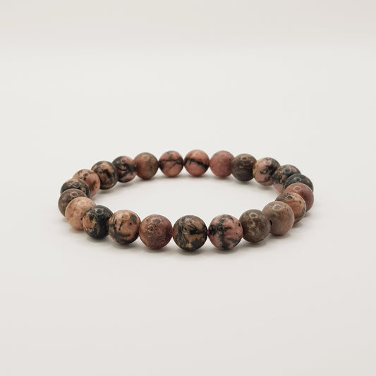 Rhodonit Perlenarmband - 8mm
