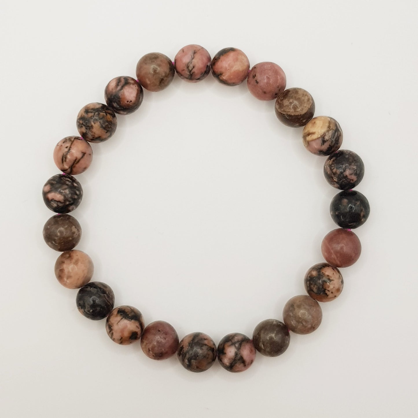 Bracelet de perles de Rhodochrosite - 8mm