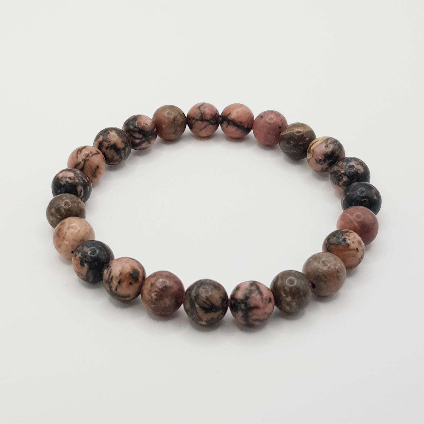 Bracelet de perles de Rhodochrosite - 8mm