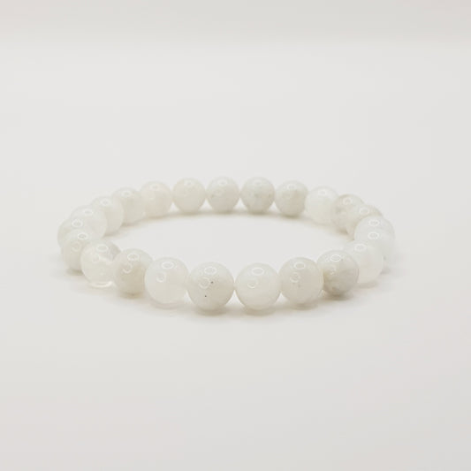 Regenbogen Mondstein Perlenarmband - 8mm