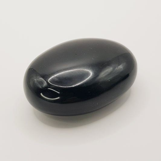 Schwarzer Obsidian Palmstein - 5cm