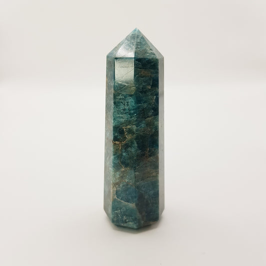 Blue Apatite Tower - 8 Sides