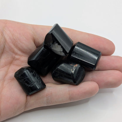 Black Tourmaline Tumbled Stone - 20-30mm