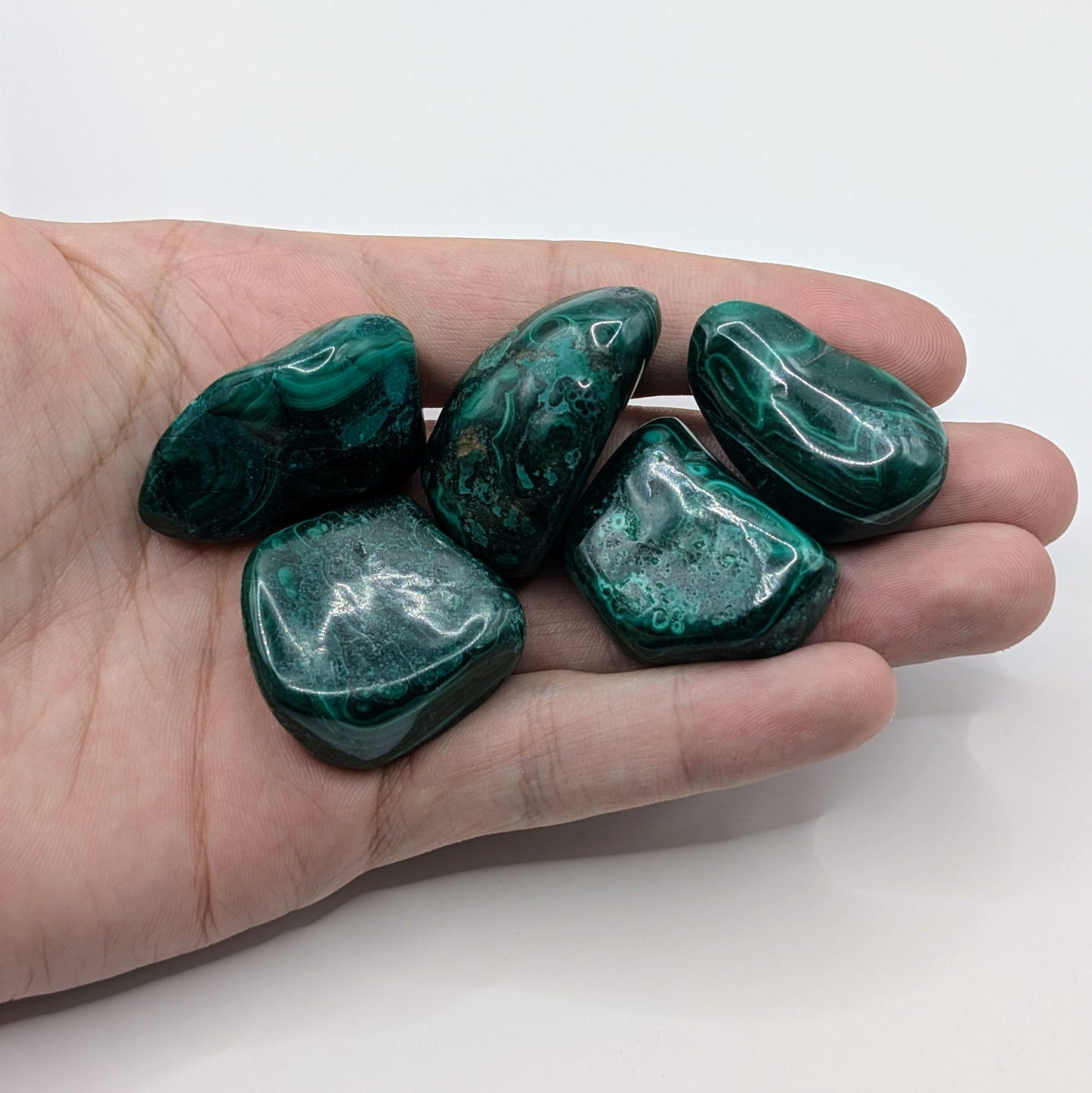 Malachite Tumbled Stone - 20-30mm