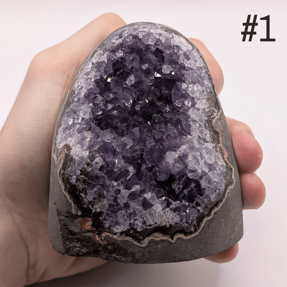 Amethyst Druse mit Standfläche – Unikate 300 g bis 1 kg - FastCrystals