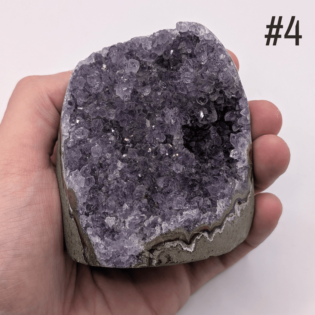 Amethyst Druse mit Standfläche – Unikate 300 g bis 1 kg - FastCrystals