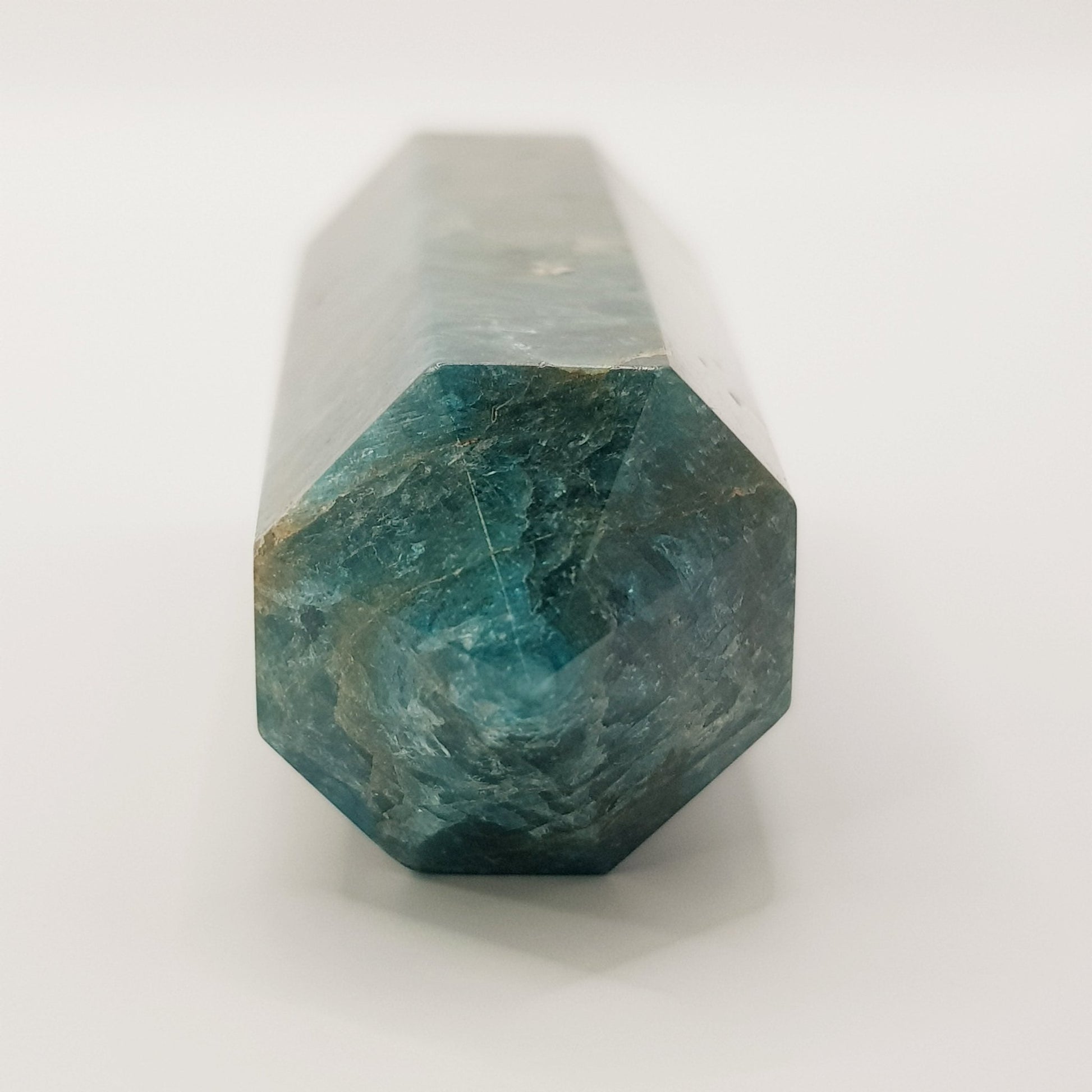 Blauer Apatit Turm - 8 Seiten - FastCrystals