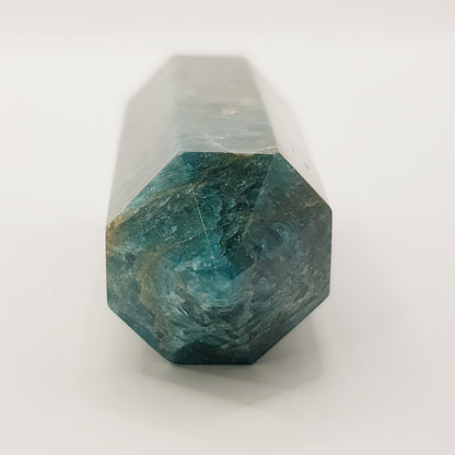 Blauer Apatit Turm - 8 Seiten - FastCrystals