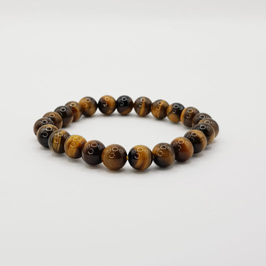 Gelber Tigerauge Perlenarmband - 8mm - FastCrystals