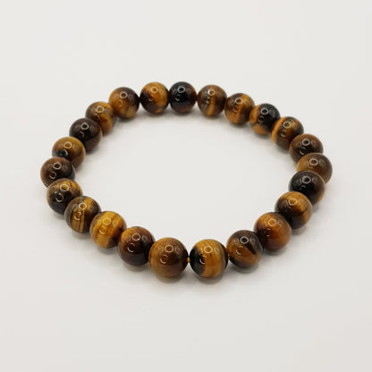 Gelber Tigerauge Perlenarmband - 8mm - FastCrystals