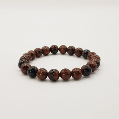 Mahagoni Obsidian Perlenarmband - 8mm - FastCrystals