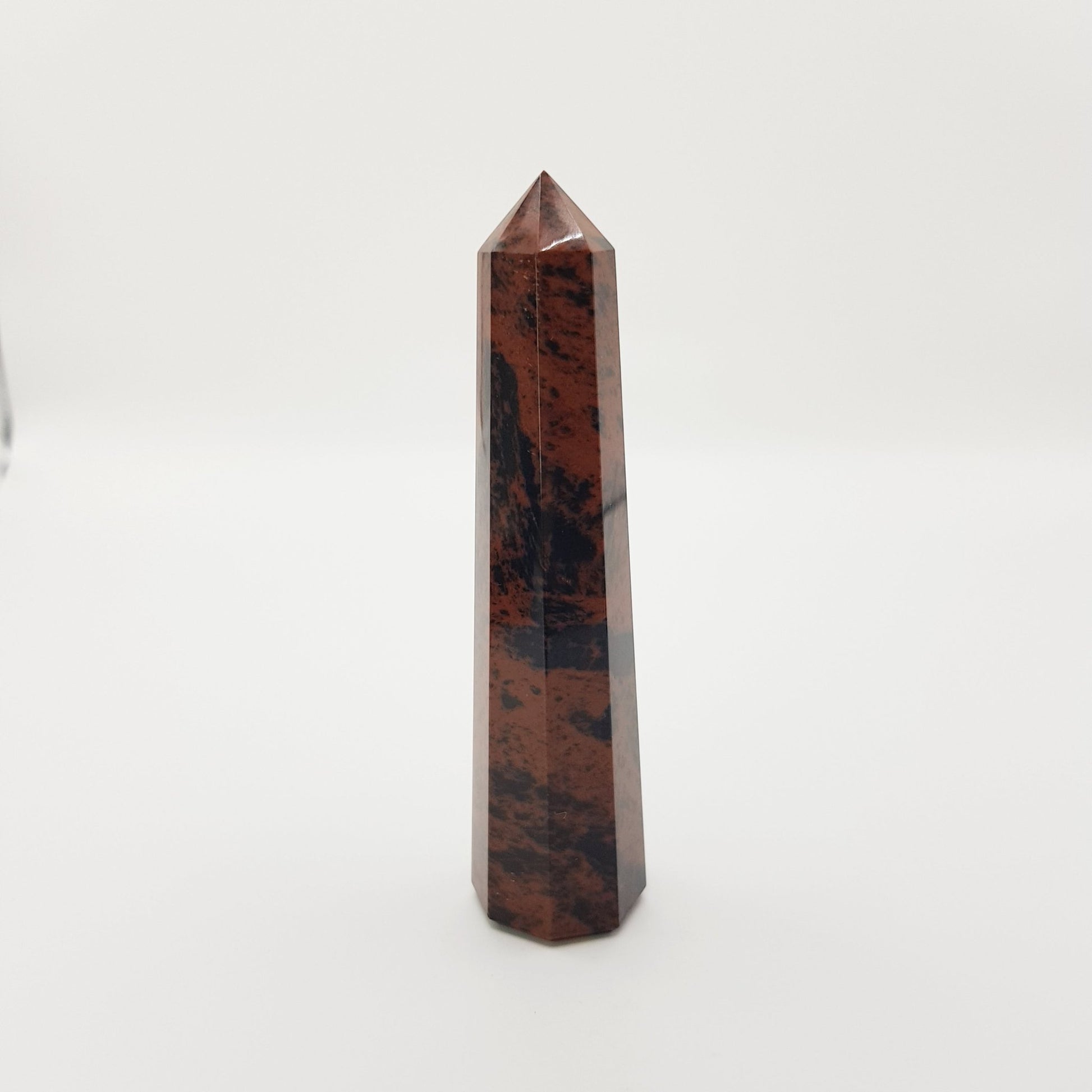Mahagoni Obsidian Turm - 8 Seiten - FastCrystals