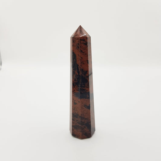 Mahagoni Obsidian Turm - 8 Seiten - FastCrystals