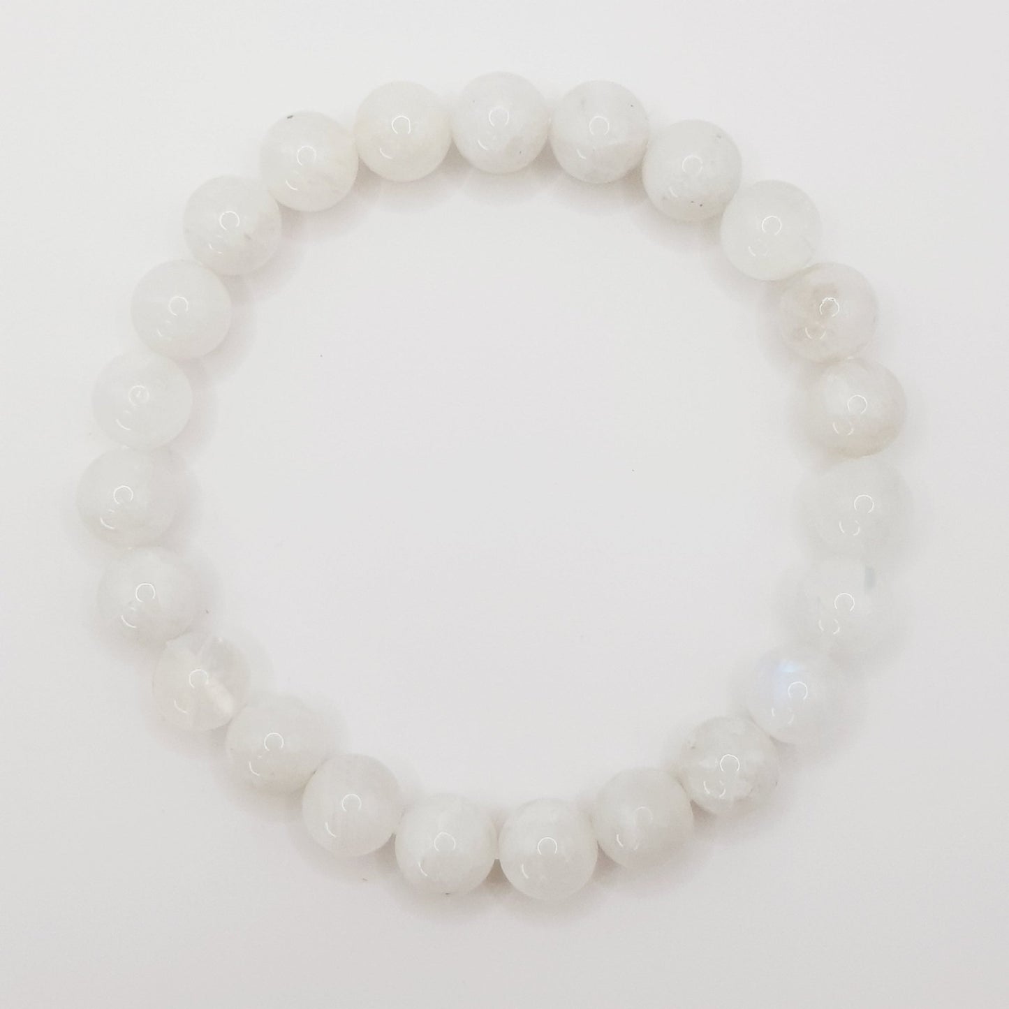 Regenbogen Mondstein Perlenarmband - 8mm - FastCrystals
