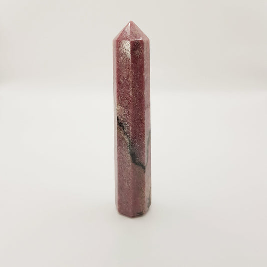 Rhodonit Turm - 8 Seiten - FastCrystals