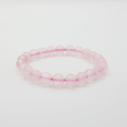 Rosenquarz Perlenarmband - 8mm - FastCrystals