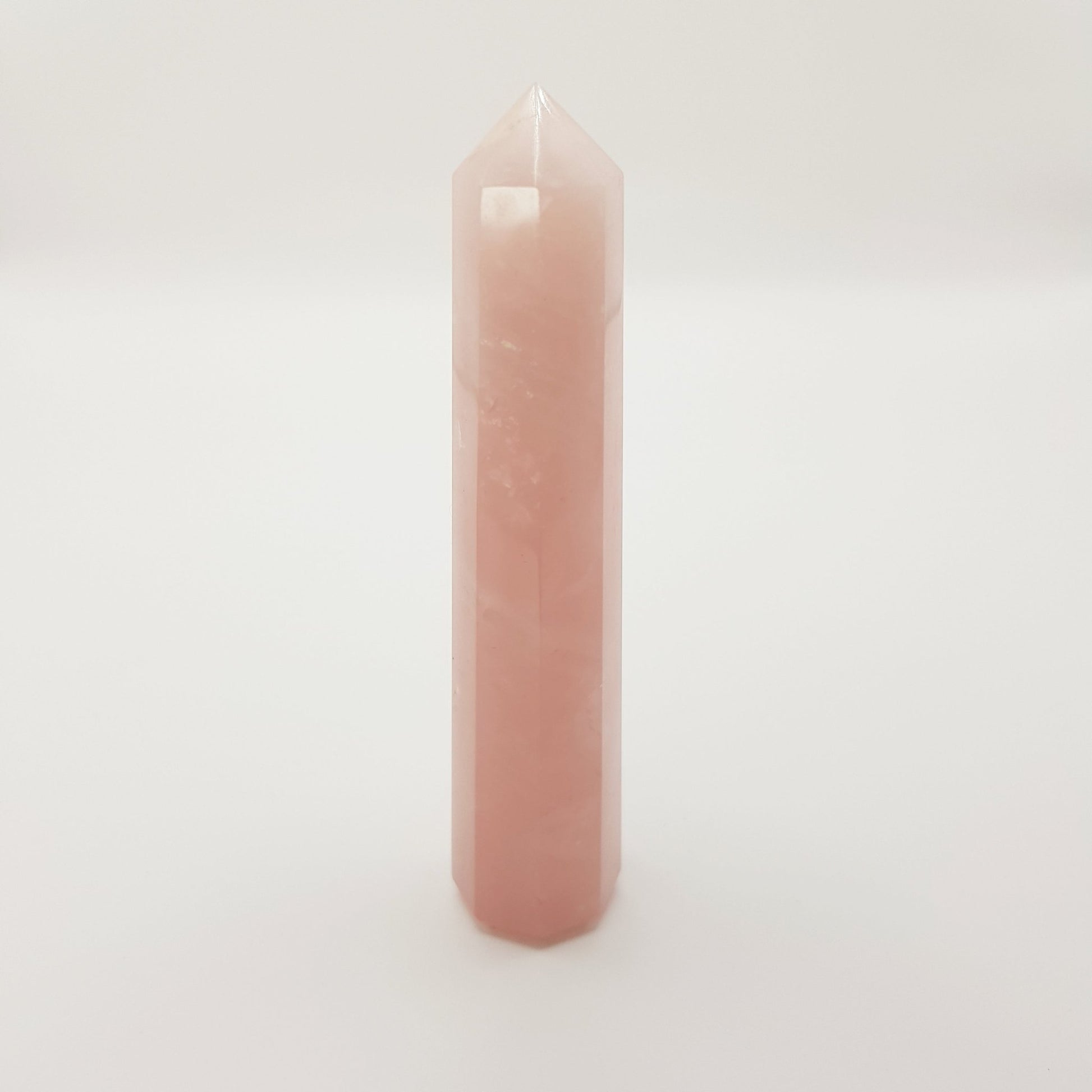Rosenquarz Turm - 8 Seiten - FastCrystals