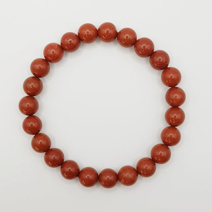 Roter Jaspis Perlenarmband - 8mm - FastCrystals
