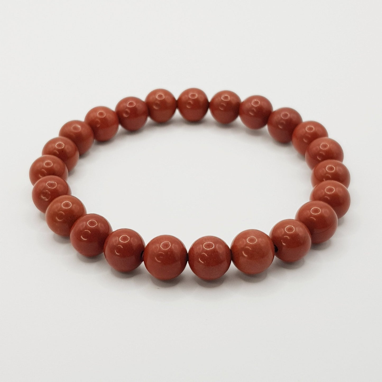 Roter Jaspis Perlenarmband - 8mm - FastCrystals