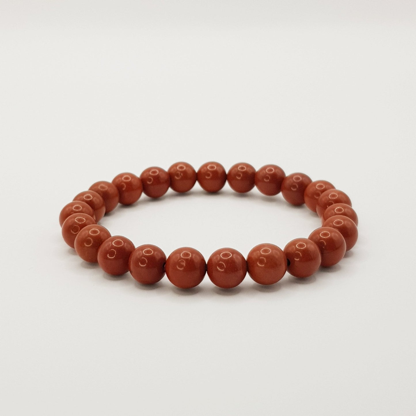 Roter Jaspis Perlenarmband - 8mm - FastCrystals