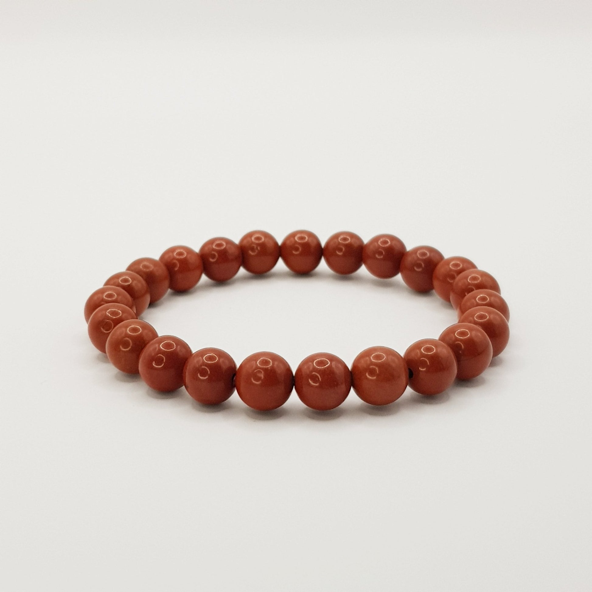 Roter Jaspis Perlenarmband - 8mm - FastCrystals