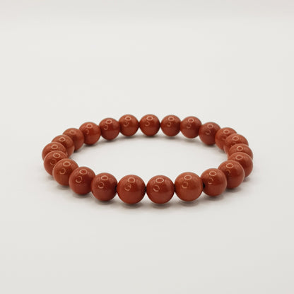 Roter Jaspis Perlenarmband - 8mm - FastCrystals